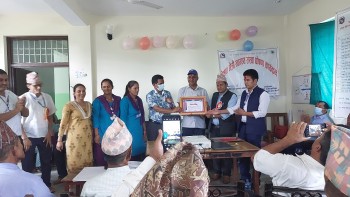 बैतडीको पुर्चौंडी हाट स्वास्थ्यचौकी पोषणमैत्री स्वास्थ्य संस्था घोषणा 